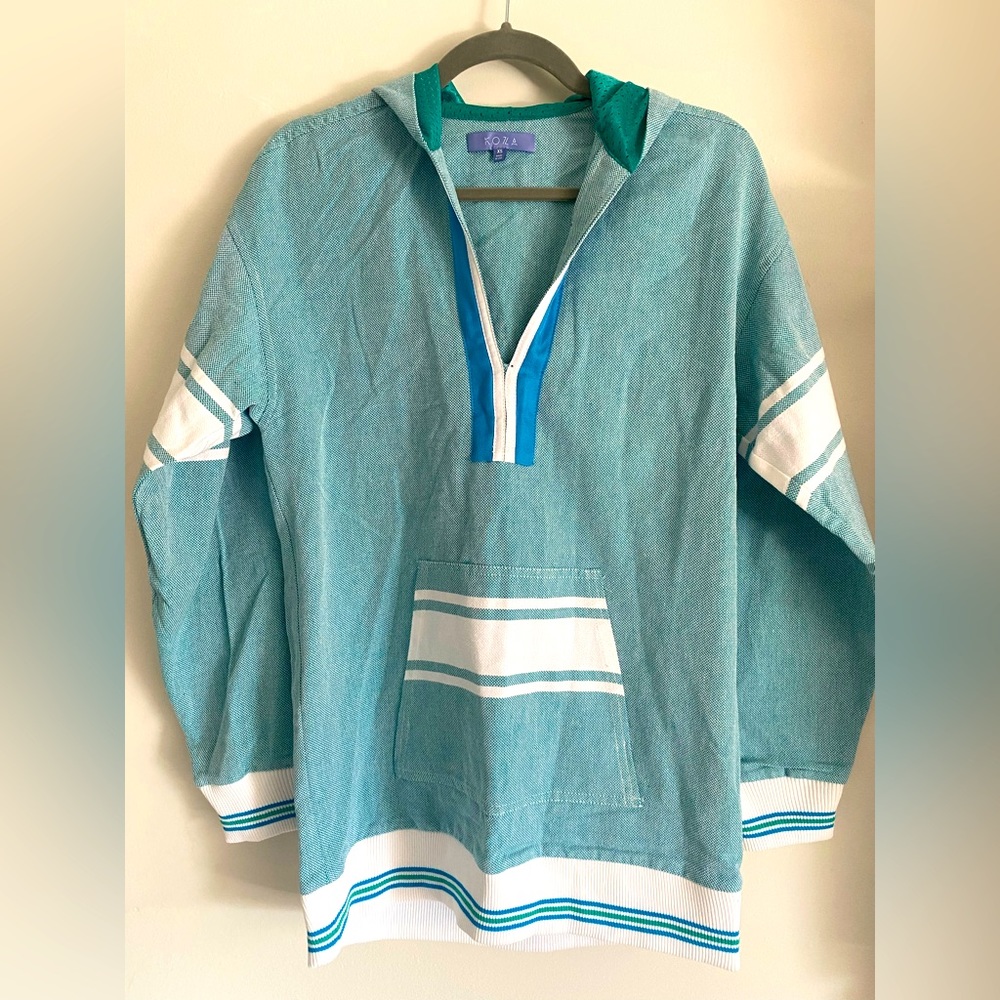 Koza oversized cotton casual beach coverup hoodie